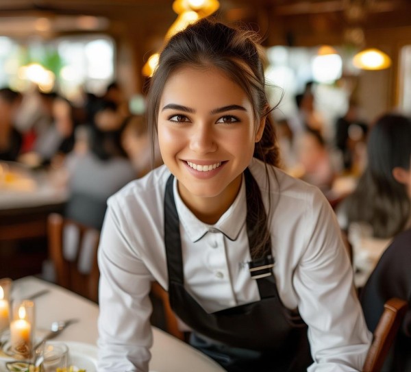 餐饮服务员,责任担当,服务热情 餐饮服务员,责任担当,服务热情